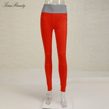 Load image into Gallery viewer, Tina Beauty Kylie Set Gymwear Outfits Two Piece Set Square Neck Midriff Bustier & Stretch Full Length Hash Line Pant Sweat Set