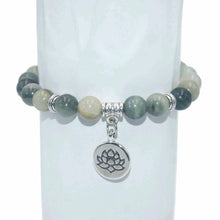Load image into Gallery viewer, 8MM Natural Stone Lotus Beads lucky Bracelet Tiger eye Agates Mala Beads Bracelets Bangles For Women Men Yoga Bracelet Femme