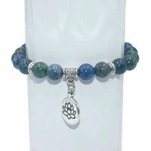 Load image into Gallery viewer, 8MM Natural Stone Lotus Beads lucky Bracelet Tiger eye Agates Mala Beads Bracelets Bangles For Women Men Yoga Bracelet Femme