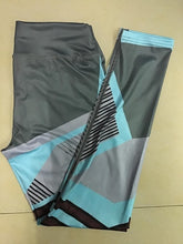 Load image into Gallery viewer, Women Running Yoga Set Breathable Tops push up Pants Sportswear Gym Workout Fitness Digital Print Stretch Leggings & Bra