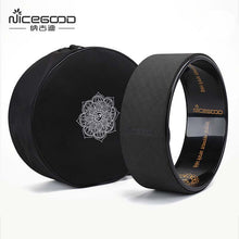 Load image into Gallery viewer, Printed TPE Yoga Wheel with Yoga Bag Anti-slip Back Bend Yoga Circle Stretch Exercise Auxiliary Home Equipment Pilates Circle