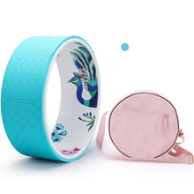 Load image into Gallery viewer, Printed TPE Yoga Wheel with Yoga Bag Anti-slip Back Bend Yoga Circle Stretch Exercise Auxiliary Home Equipment Pilates Circle