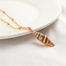 Load image into Gallery viewer, 20 Styles Seashell Pendants Initial Necklace female Statement Jewlery Geometric Multi 2 layer Shells Choker Necklaces for Women