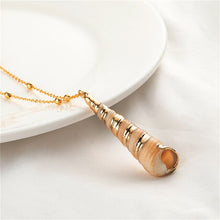 Load image into Gallery viewer, 20 Styles Seashell Pendants Initial Necklace female Statement Jewlery Geometric Multi 2 layer Shells Choker Necklaces for Women