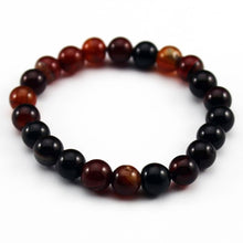 Load image into Gallery viewer, Nature Beaded Bracelet Men 8mm Natural Stone Lava Rock Tiger Eye Black Onyx Matte Healing Beads Stretch Charm Yoga Women Jewelry