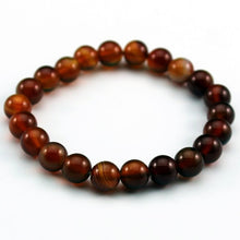 Load image into Gallery viewer, Nature Beaded Bracelet Men 8mm Natural Stone Lava Rock Tiger Eye Black Onyx Matte Healing Beads Stretch Charm Yoga Women Jewelry