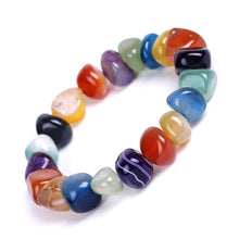 Load image into Gallery viewer, DIEZI Yoga Ethnic Multicolor Natural Irregular Stone Beads Strand Bracelet For Men Women Handmade 7 Chakra Bracelets Bangle Men