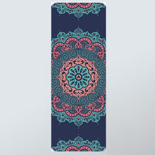 Load image into Gallery viewer, Natural Rubber Yoga Mat Non Slip Brand Design Mandala Printing Gymnastics Exercise Foldable Extension Yoga Pilates Pad Multi-use