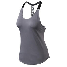 Load image into Gallery viewer, Women Gym Sports Vest Backless Yoga Top Fitness Running Shirts Sexy Tank Tops Quick Drying Sweater Hot Sleeveless Workout Tunics