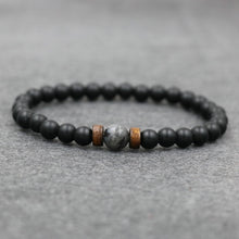 Load image into Gallery viewer, 2pcs/set Tibetan Men Bracelet 6mm Lava Stone Moonstone Beads Bracelet Chakra Yoga Buddha Bead Bracelet For Men Jewelry Bileklik