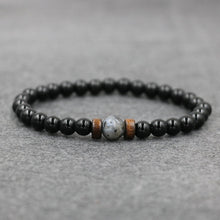 Load image into Gallery viewer, 2pcs/set Tibetan Men Bracelet 6mm Lava Stone Moonstone Beads Bracelet Chakra Yoga Buddha Bead Bracelet For Men Jewelry Bileklik