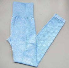 Load image into Gallery viewer, Women Seamless yoga set Fitness Sport Suits GYM cloth Yoga Shirts High Waist Running Leggings Workout Pants Shirts Bra Tops