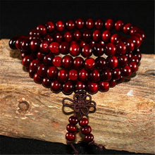 Load image into Gallery viewer, Multilayer 108 Wood Beads Lotus OM Bracelet Tibetan Buddhist Mala Buddha Charm Rosary Bracelet Yoga Wooden For Women Men Jewelry
