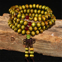 Load image into Gallery viewer, Multilayer 108 Wood Beads Lotus OM Bracelet Tibetan Buddhist Mala Buddha Charm Rosary Bracelet Yoga Wooden For Women Men Jewelry