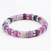 Load image into Gallery viewer, 1Pcs Classic Colorful Purple Love Crystal Beaded Chakra Yoga Bracelet Female Natural Stone Beads Bracelets Women Men Jewelry Hot