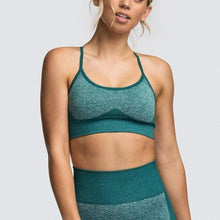 Load image into Gallery viewer, LEEMIIJUU Sports Suits Women Seamless Yoga Sets Running Fitness Gym Pants High Waist Straps Sport Leggings High Elasticity Bra