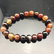 Load image into Gallery viewer, Nice Chakra Beaded Bracelet Men 8mm Natural Stone Lava Tiger Eye Matte Black Onyx Healing Beads Stretch Charm Yoga Women Jewelry