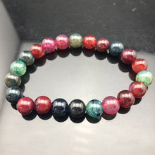 Load image into Gallery viewer, Nice Chakra Beaded Bracelet Men 8mm Natural Stone Lava Tiger Eye Matte Black Onyx Healing Beads Stretch Charm Yoga Women Jewelry