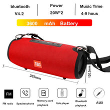Load image into Gallery viewer, High power 40W Bluetooth speaker bass Portable column wireless Stereo subwoofer Music Playe Center With 3600mAh Battery soundbox