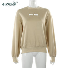 Load image into Gallery viewer, SUCHCUTE Women's Hoodies Neon Green Casual Lose Weight Hoody Top Sudadera Mujer Kpop O-Neck Autumn 2020 Female Gothic Sweatshirt