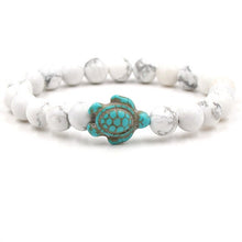 Load image into Gallery viewer, High Quality Green Turtle Natural Turquoises Stone Bracelet Homme Femme Charms Men Strand Beads Yoga Bracelets Women