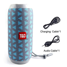 Load image into Gallery viewer, Portable Bluetooth Speaker 20w Wireless Bass Column Waterproof Outdoor USB Speakers Support AUX TF Subwoofer Loudspeaker TG117