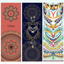 Load image into Gallery viewer, Hot Yoga Mat Towel 185*63cm Printed Yoga Towel Non slip Fitness Workout Mat Cover For Pilates Gym Yoga Blankets