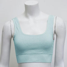 Load image into Gallery viewer, Woman Sportwear Yoga set Seamless Gym Set Crop Top Bra Pad Elastic high waist yoga pant Yoga Outfit fitness set Gym Clothing