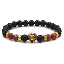 Load image into Gallery viewer, High Quality Charm New Natural Stone Beads Buddha Bracelets Men Silvery Bracelet for Men Women Yoga Meditation Hand Men Jewelry