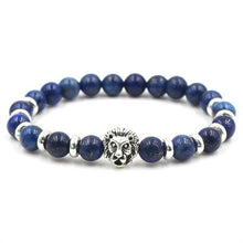 Load image into Gallery viewer, High Quality Charm New Natural Stone Beads Buddha Bracelets Men Silvery Bracelet for Men Women Yoga Meditation Hand Men Jewelry