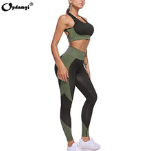 Load image into Gallery viewer, 2020 Yoga Sets Fitness Sports Set Clothing for women Running Gym Tight Leggings High Waist Pants Seamless Bra Top Workout Suits