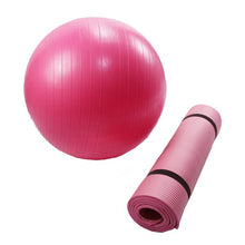 Load image into Gallery viewer, 9 Pieces Yoga Set PVC NBR folding Yoga mat yoga ball resistance band loop leg clip yoga towel yoga block fitness equipment