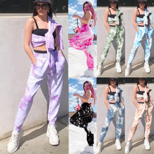 Load image into Gallery viewer, 2020 New Tie Dye Sweatpants Women Joggers Casual Trousers Baggy Pants Streetwear High Waist Sweat Pant Woman Full Capris Rainbow