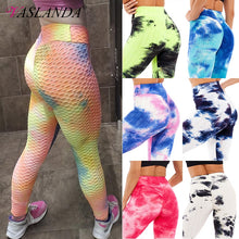 Load image into Gallery viewer, Booty Enhancing Tie-dye Print Workout Pants Gym Fitness Leggings High Waist Seamless Leggins Jogging Trousers Training Wear