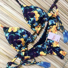 Load image into Gallery viewer, 2020 Popular Womens Beachwear Sexy Bikini Set Hot Stamp Sport Swimwear Push-Up Padded Swimsuit Bodysuit Exquisite Bather Swimwea