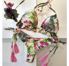 Load image into Gallery viewer, 2020 Popular Womens Beachwear Sexy Bikini Set Hot Stamp Sport Swimwear Push-Up Padded Swimsuit Bodysuit Exquisite Bather Swimwea