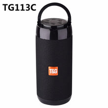 Load image into Gallery viewer, Portable Bluetooth Speaker Wireless Bass Column Waterproof Outdoor USB Speakers Support AUX TF Subwoofer Loudspeaker TG117