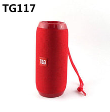 Load image into Gallery viewer, Portable Bluetooth Speaker Wireless Bass Column Waterproof Outdoor USB Speakers Support AUX TF Subwoofer Loudspeaker TG117