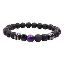Load image into Gallery viewer, Lava Stone Balance Yoga Bracelet Men Natural Tiger Eye Beads Bracelets for Women Fashion Hematite Diffuser Bracelet Jewelry Gift