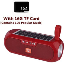 Load image into Gallery viewer, Portable Column WirelessBluetooth bass Speaker Stereo Music Box Solar Power Bank Boombox waterproof USB AUX FM radio super bass