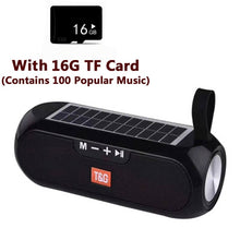 Load image into Gallery viewer, Portable Column WirelessBluetooth bass Speaker Stereo Music Box Solar Power Bank Boombox waterproof USB AUX FM radio super bass