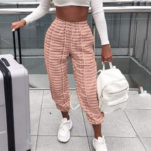 Load image into Gallery viewer, Women Letter Print Joggers Loose Casual Street Fashion Khaki Trousers Spring Autumn Harajuku Capris Femme Sweat Pants Sweatpant