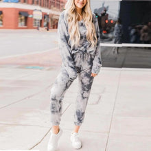 Load image into Gallery viewer, Tracksuit Women Clothes Two Piece Set Pants And Top Tie Dye Lounge Wear Ropa Mujer Summer Ensemble Femme 2 Pieces Sweat Suits