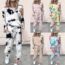 Load image into Gallery viewer, Tracksuit Women Clothes Two Piece Set Long Pant And Tops Tie Dye Lounge Wear Ropa Mujer Autumn Winter Femme 2 Pieces Sweat Suits