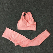 Load image into Gallery viewer, 2PCS/Set Camouflage Yoga Set Women Seamless Fitness Yoga Bra Sports Bra High Waist GYM Camo leggings Pants Fitness Suits Workout