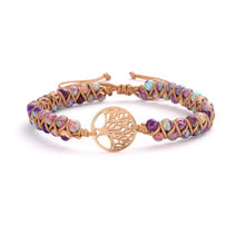 Load image into Gallery viewer, Natural Stone Tree Of Life Charm Bracelets For Women Handmade Beads String Braided Bracelet Yoga Bracelets Jewelry Dropshipping