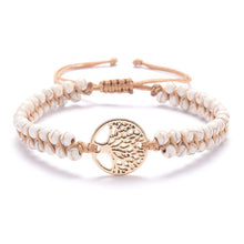 Load image into Gallery viewer, Natural Stone Tree Of Life Charm Bracelets For Women Handmade Beads String Braided Bracelet Yoga Bracelets Jewelry Dropshipping