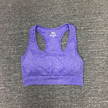 Load image into Gallery viewer, Women Seamless Fitness Yoga Suit 3pcs Gym Clothing Long Sleeve Top Bra High Waist Running Legging Workout Wear Pants Sports set