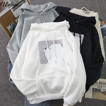 Load image into Gallery viewer, Uefezo Women Hoodies Oversized Print Kangaroo Pocket Sweatshirts Hooded 2020 Autumn Harajuku Casual Korean Pullovers Tops