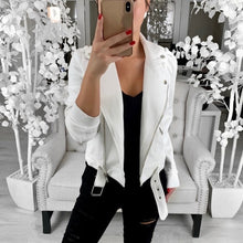 Load image into Gallery viewer, Autumn Winter Women's Bomber Jacket Casual Zipper Button Female Jacket Solid Plus Size Pockets Womens Jackets And Coats 2020